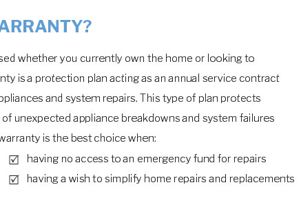 home warranties